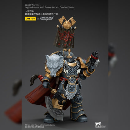 Warhammer The Horus Heresy: Space Wolves: Legion Praetor with Power Axe and Combat Shield: Joy Toy Joy Toy