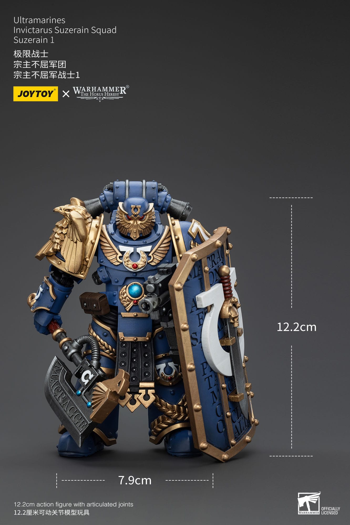 Warhammer The Horus Heresy: Ultramarines: Invictarus Suzerain Squad: Suzerain 1: Action Figure: Joy Toy Joy Toy