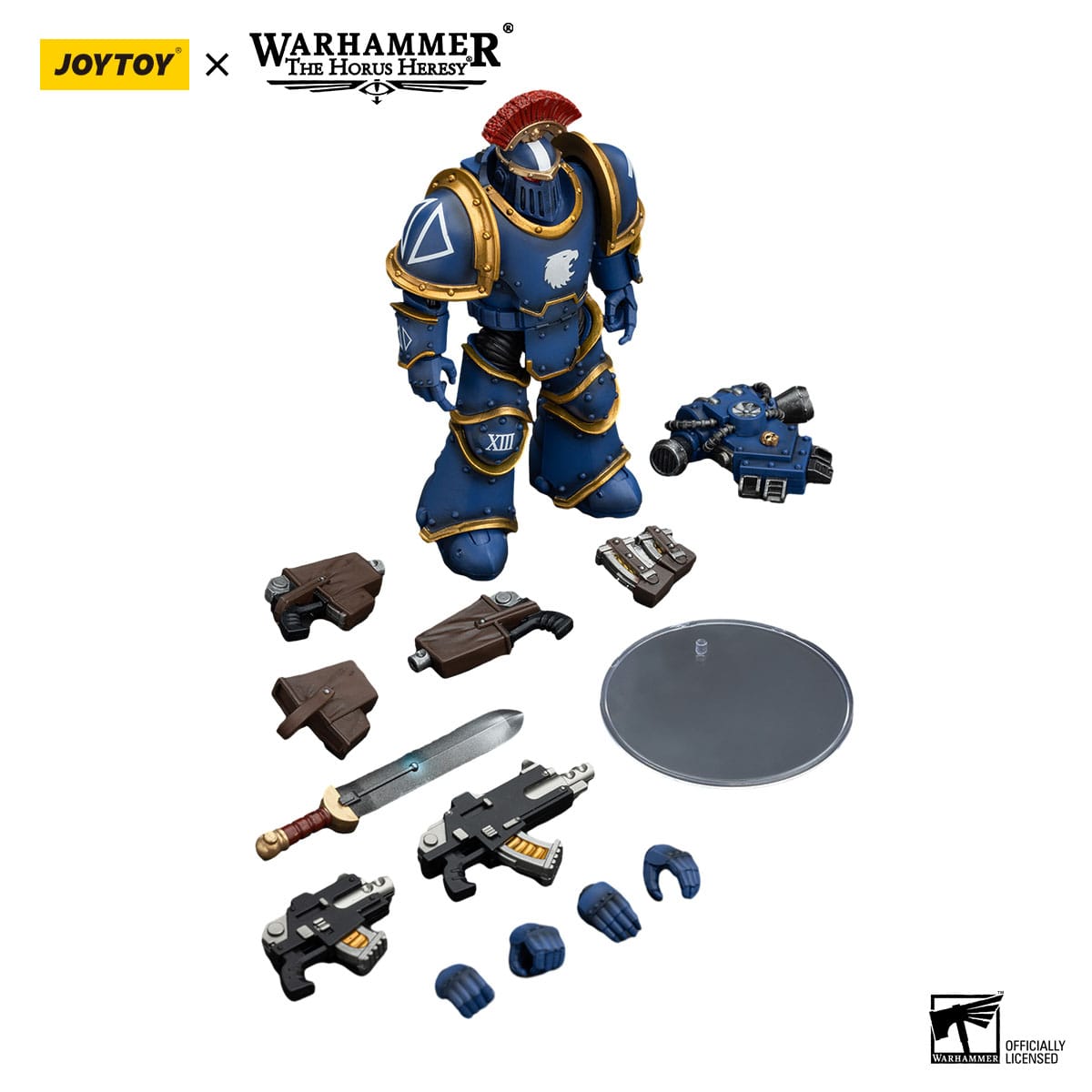 Warhammer The Horus Heresy: Ultramarines Legion MKIII Tactical Squad Sergeant with Power Sword: Joy Toy Joy Toy