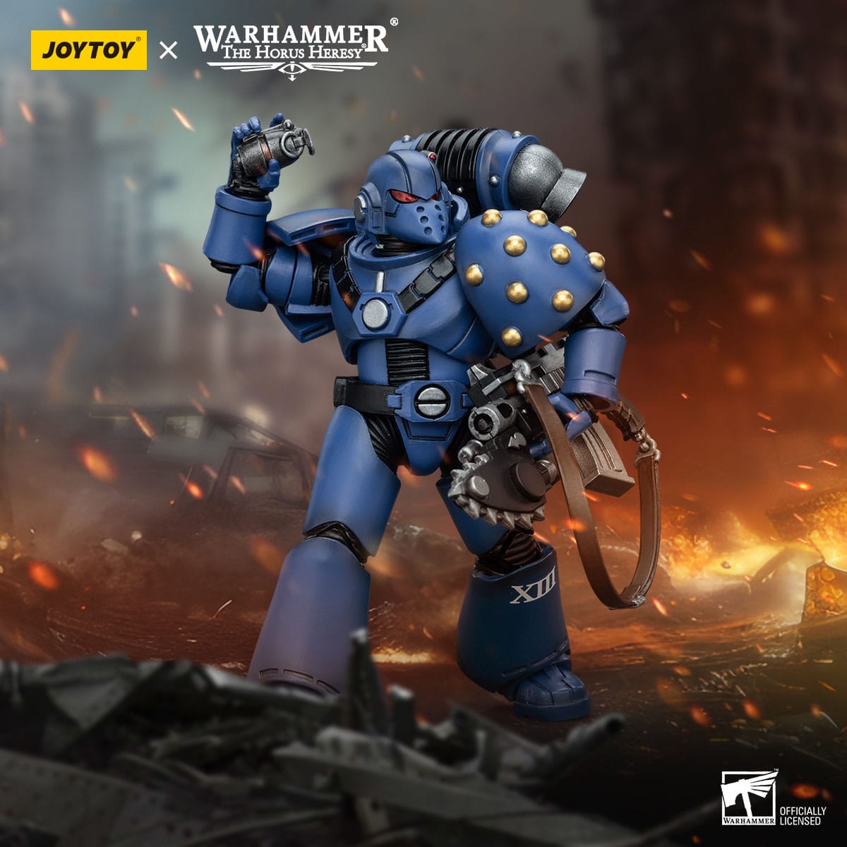 Warhammer The Horus Heresy: Ultramarines MK VI Tactical Squad Legionary with Bolter & Chainblade: Joy Toy Joy Toy