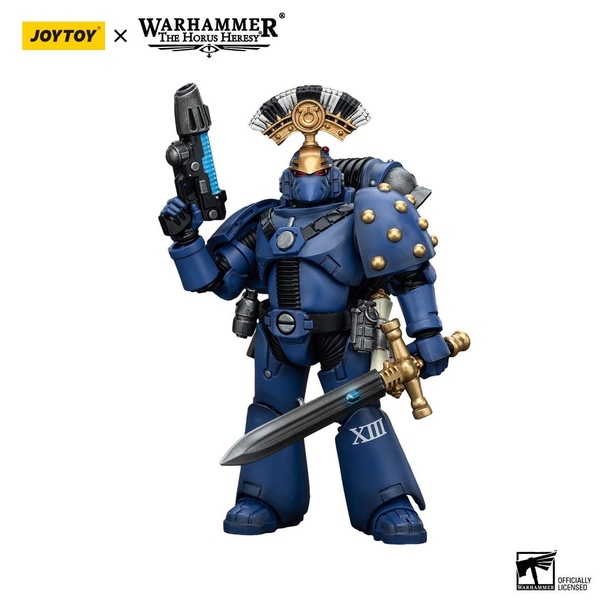 Warhammer The Horus Heresy: Ultramarines MK VI Tactical Squad Sergeant with Plasma Pistol and Power Sword: Joy Toy Joy Toy