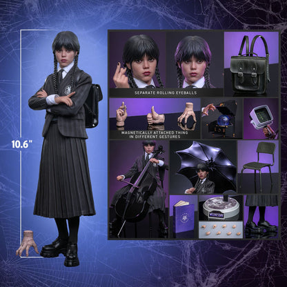 Wednesday: Wednesday Addams: 1/6th Action Figure - Hot Toys Action Figure