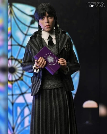 Wednesday: Wednesday Addams & Enid (Nevermore Uniform): 8" Clothed Action Figure 2-Pack - Neca Action Figure