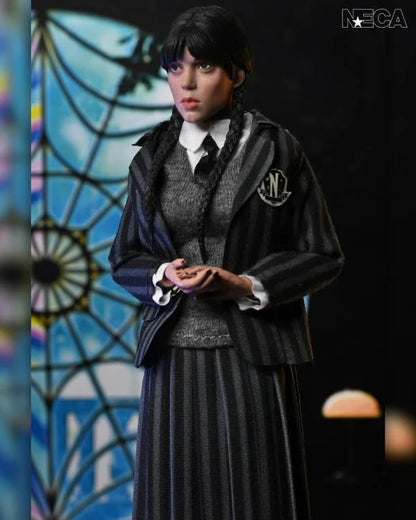 Wednesday: Wednesday Addams & Enid (Nevermore Uniform): 8" Clothed Action Figure 2-Pack - Neca Action Figure