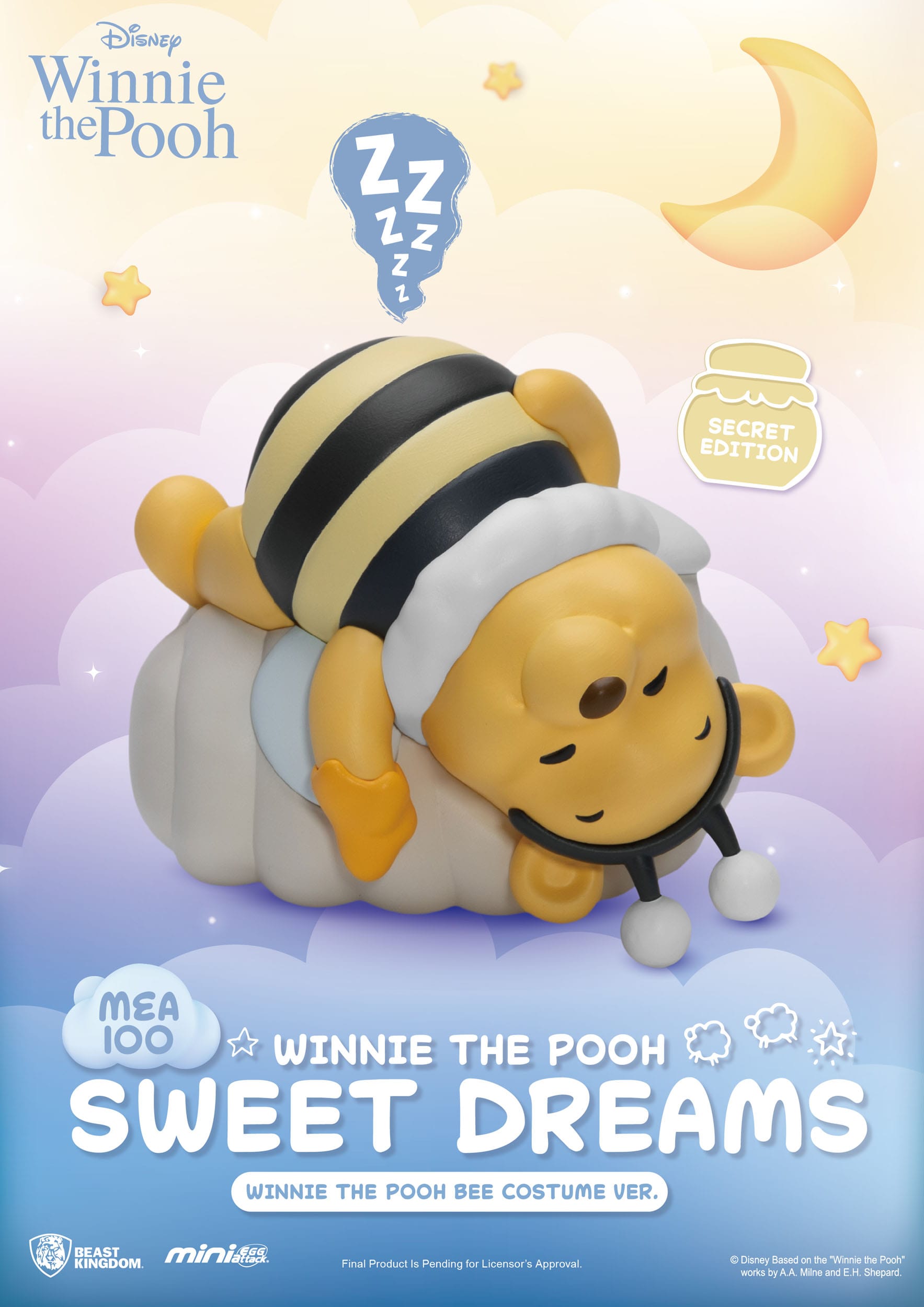 Winnie the Pooh: Mini Egg Attack: Sweet Dreams: Boxed Set of 6 Figures - Beast Kingdom Blind Box