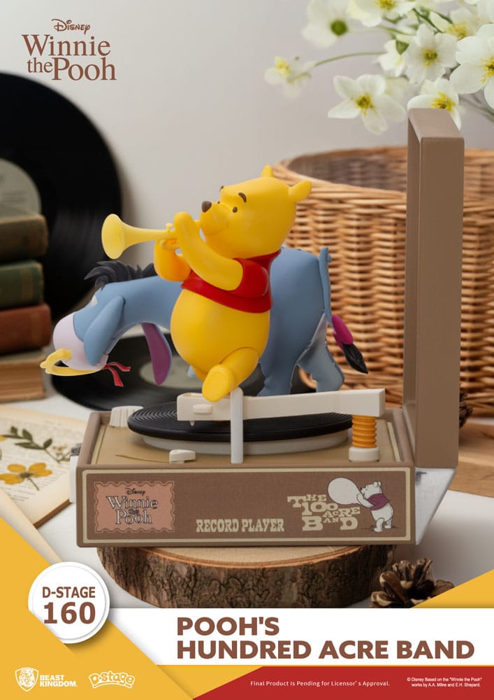 Winnie the Pooh Record Player Series PVC figure Pooh's Hundred Acre Band 12 cm - Beast Kingdom Toys Action Figures