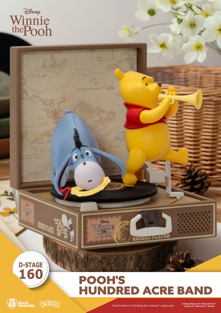 Winnie the Pooh Record Player Series PVC figure Pooh's Hundred Acre Band 12 cm - Beast Kingdom Toys Action Figures