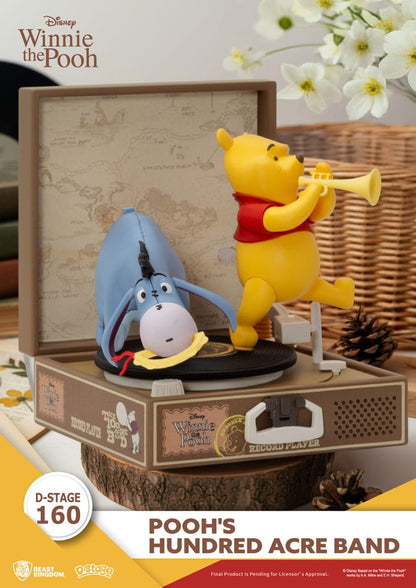Winnie the Pooh Record Player Series PVC figure Pooh's Hundred Acre Band 12 cm - Beast Kingdom Toys Action Figures