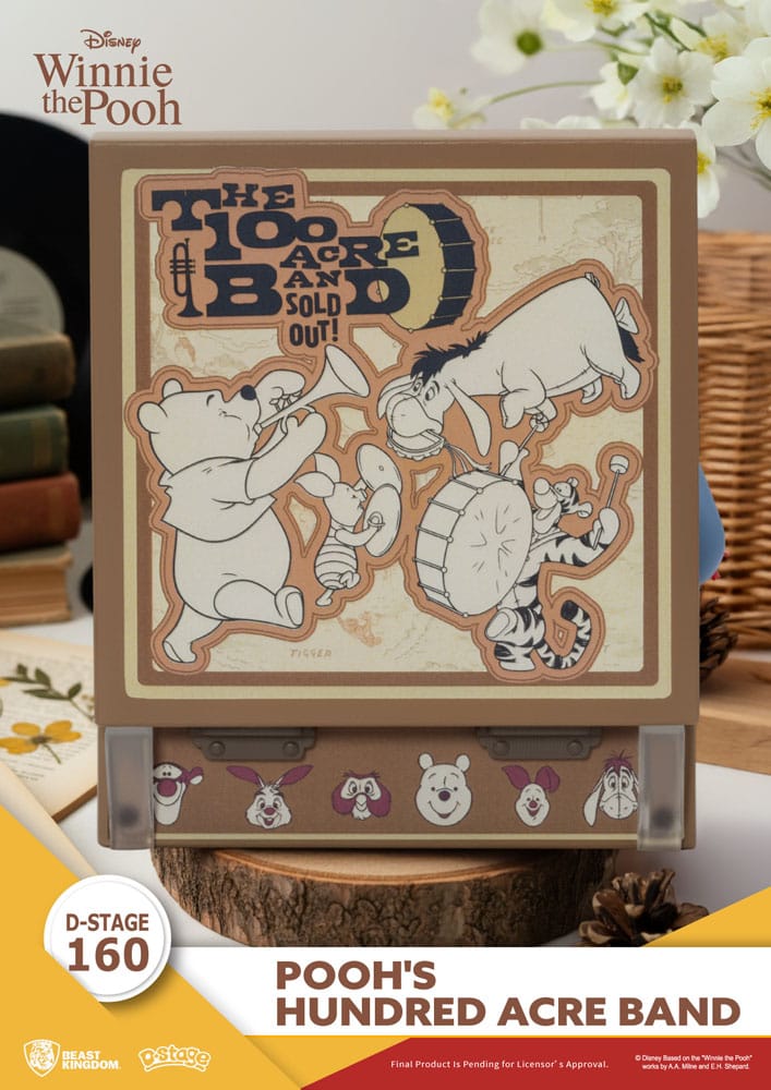 Winnie the Pooh Record Player Series PVC figure Pooh's Hundred Acre Band 12 cm - Beast Kingdom Toys Action Figures