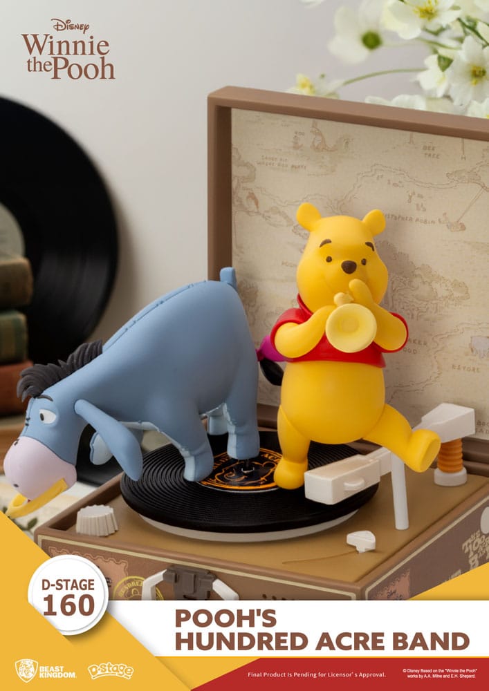 Winnie the Pooh Record Player Series PVC figure Pooh's Hundred Acre Band 12 cm - Beast Kingdom Toys Action Figures