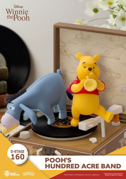 Winnie the Pooh Record Player Series PVC figure Pooh's Hundred Acre Band 12 cm - Beast Kingdom Toys Action Figures