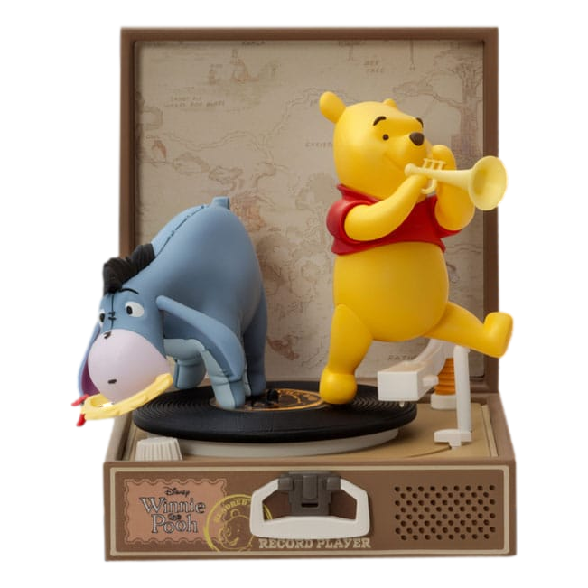 Winnie the Pooh Record Player Series PVC figure Pooh's Hundred Acre Band 12 cm - Beast Kingdom Toys Action Figures