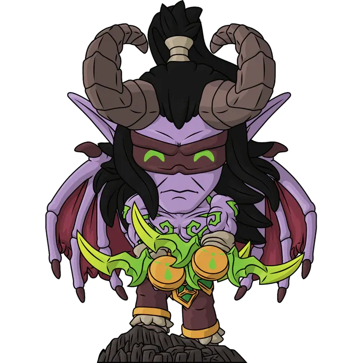 World of Warcraft: Illidan Stormrage: Vinyl Figure: YouTooz: #7 by YouTooz – Vinyl Figure, [scale], UK stockist Planet Action Figures