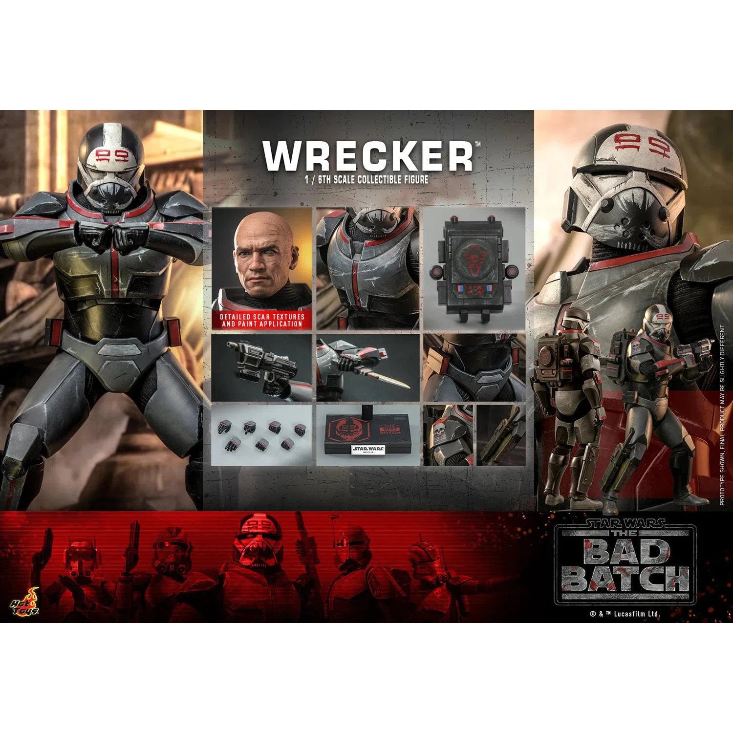Wrecker: Star Wars: The Bad Batch Hot Toys