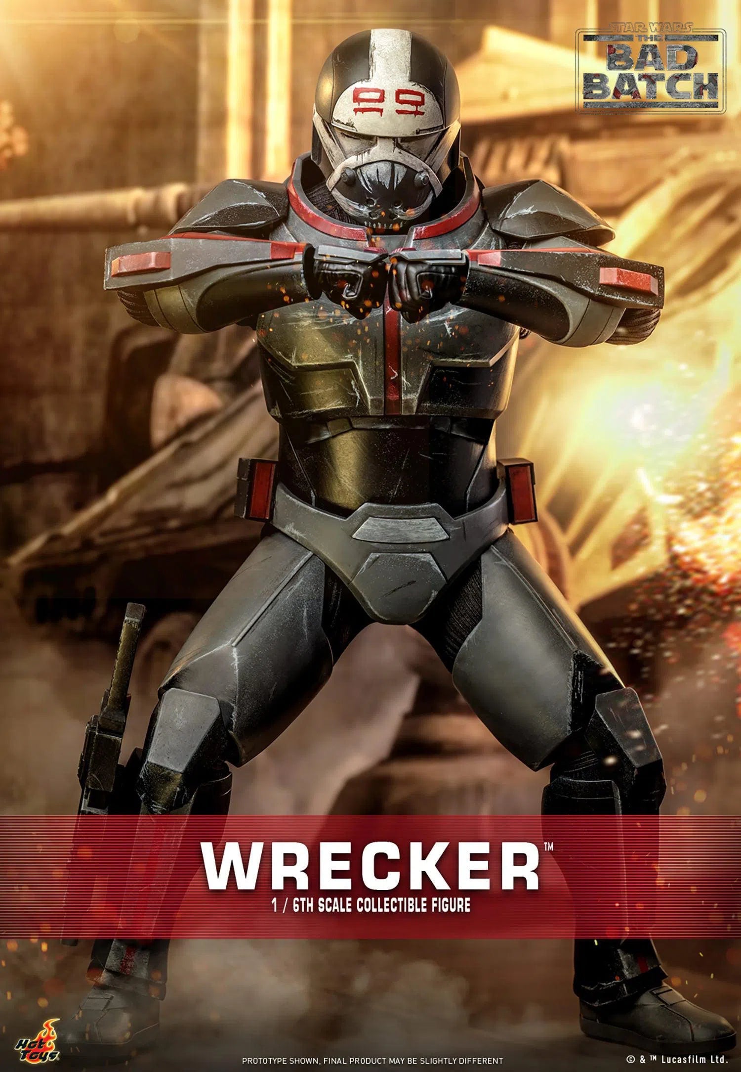 Wrecker: Star Wars: The Bad Batch Hot Toys