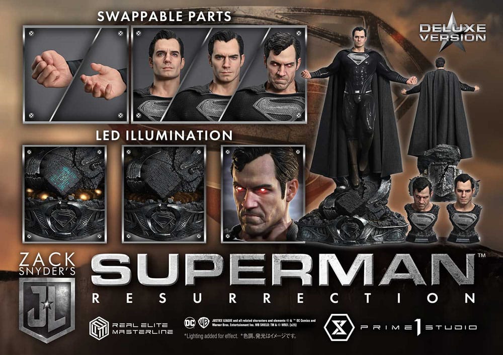 Zack Snyder's Justice League Real Elite Masterline Series Statue 1/3 Superman Resurrection Deluxe Ver. 95 cm - Prime 1 Studio Statues