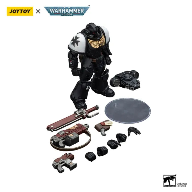 Warhammer 40k: Space Marines: Black Templars: Assault Intercessor: Outriders: Brother Valtus: Action Figure: Joy Toy