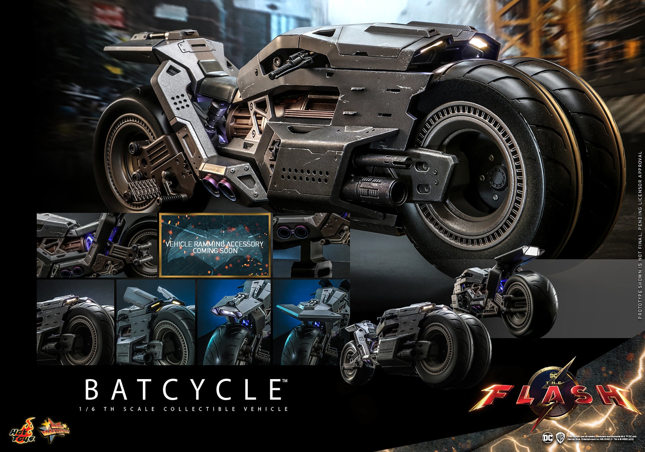 Batcycle: The Flash: Dc Comics-Hot Toys
