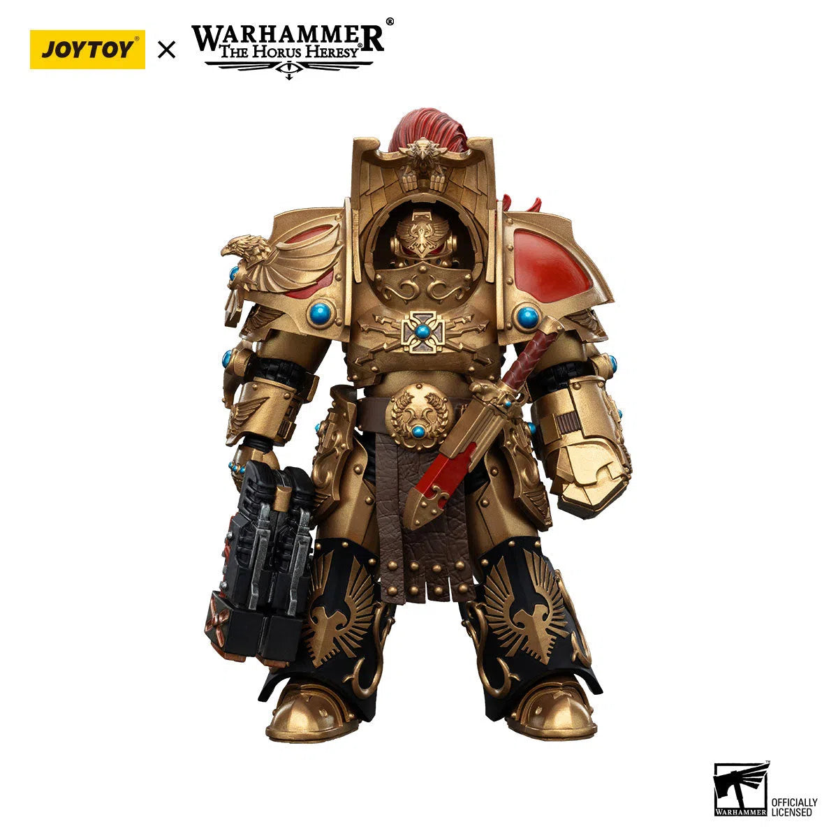 Warhammer: The Horus Heresy: Legio Custodes: Aquilon Terminator Squad: Aquilon With Twin-Linked Adrathic Destructor: Action Figure: Joy Toy