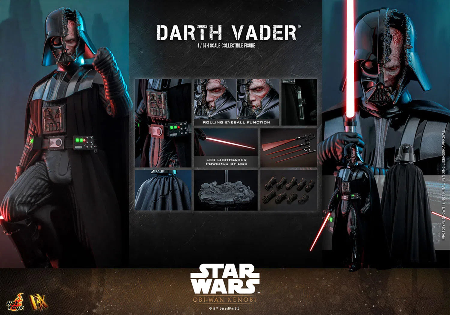 Darth Vader: DX27: Star Wars: Obi-Wan Kenobi: Hot Toys