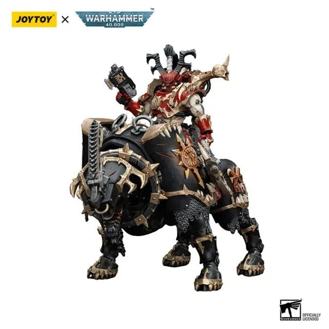 Warhammer 40k: World Eaters: Lord Invocatus with Khrone Juggernaut Daemon: Action Figure: Joy Toy