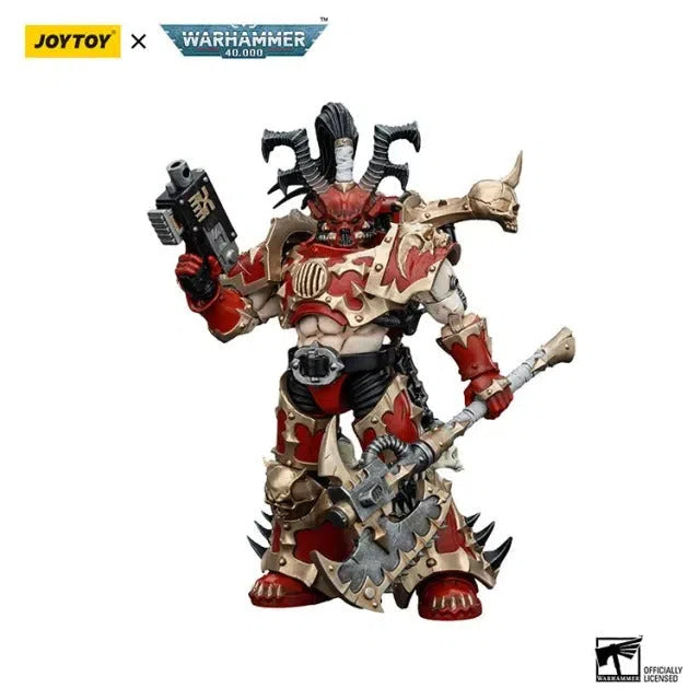 Warhammer 40k: World Eaters: Lord Invocatus with Khrone Juggernaut Daemon: Action Figure: Joy Toy