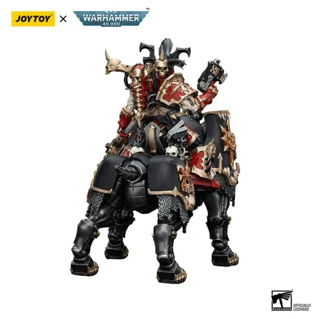 Warhammer 40k: World Eaters: Lord Invocatus with Khrone Juggernaut Daemon: Action Figure: Joy Toy