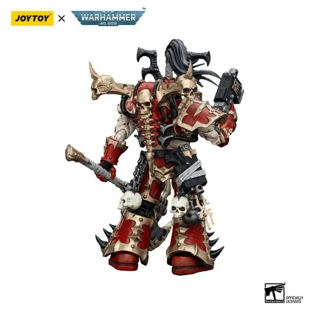 Warhammer 40k: World Eaters: Lord Invocatus with Khrone Juggernaut Daemon: Action Figure: Joy Toy