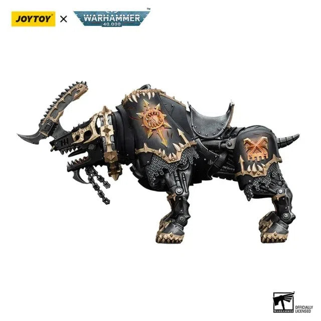 Warhammer 40k: World Eaters: Lord Invocatus with Khrone Juggernaut Daemon: Action Figure: Joy Toy