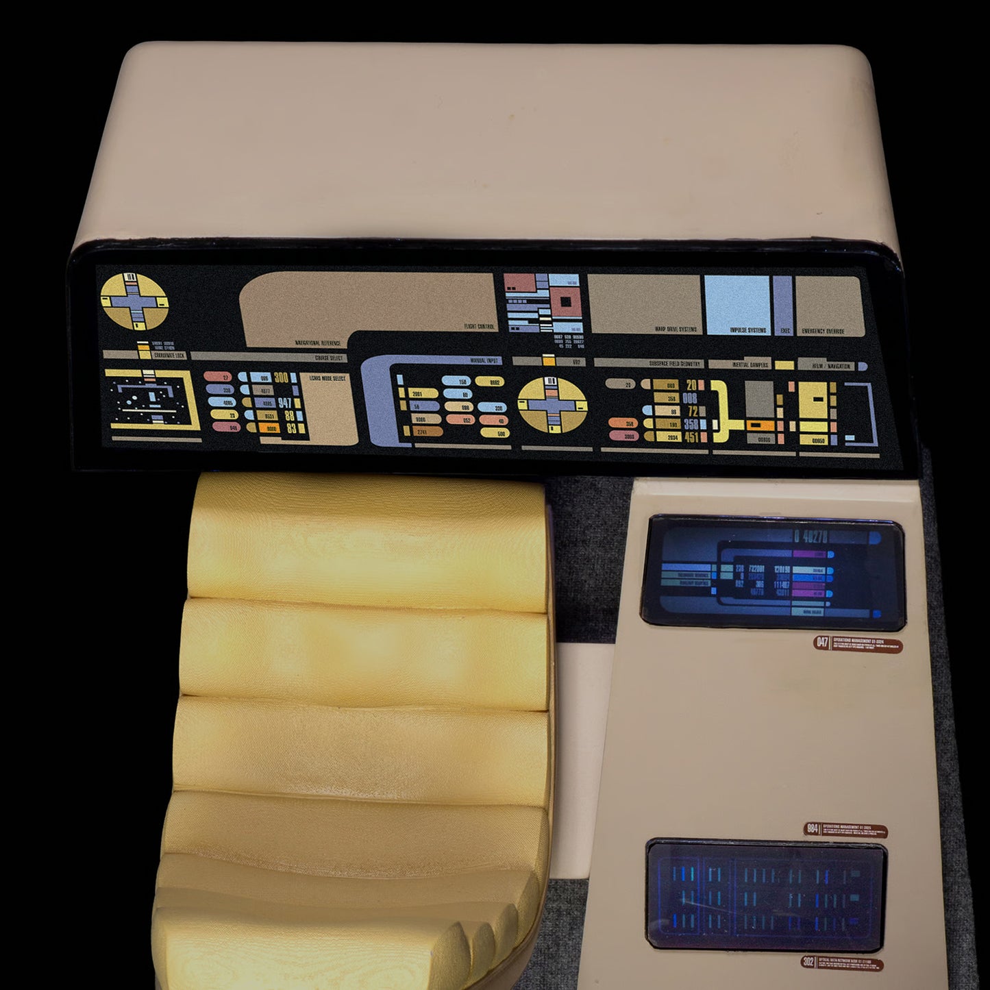 Star Trek: The Next Generation Enterprise-D Bridge Navigation Console 1/6 Scale Replica - EXO-6 Action Figure Accessories