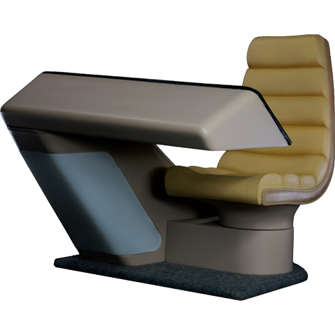 Star Trek: The Next Generation Enterprise-D Bridge Navigation Console 1/6 Scale Replica - EXO-6 Action Figure Accessories