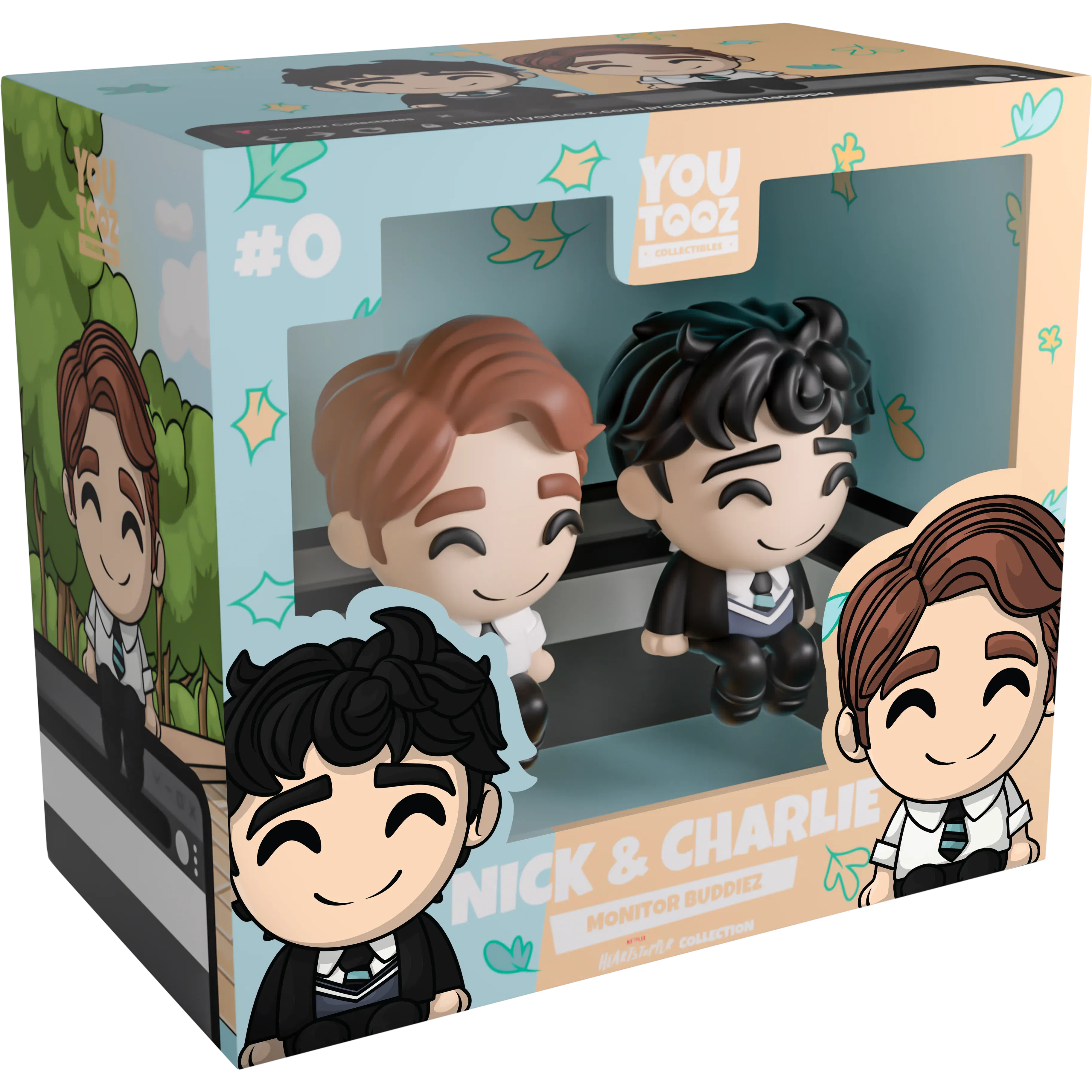 Heartstopper: Nick & Charlie: Monitor Buddiez: Vinyl Figures: YouTooz