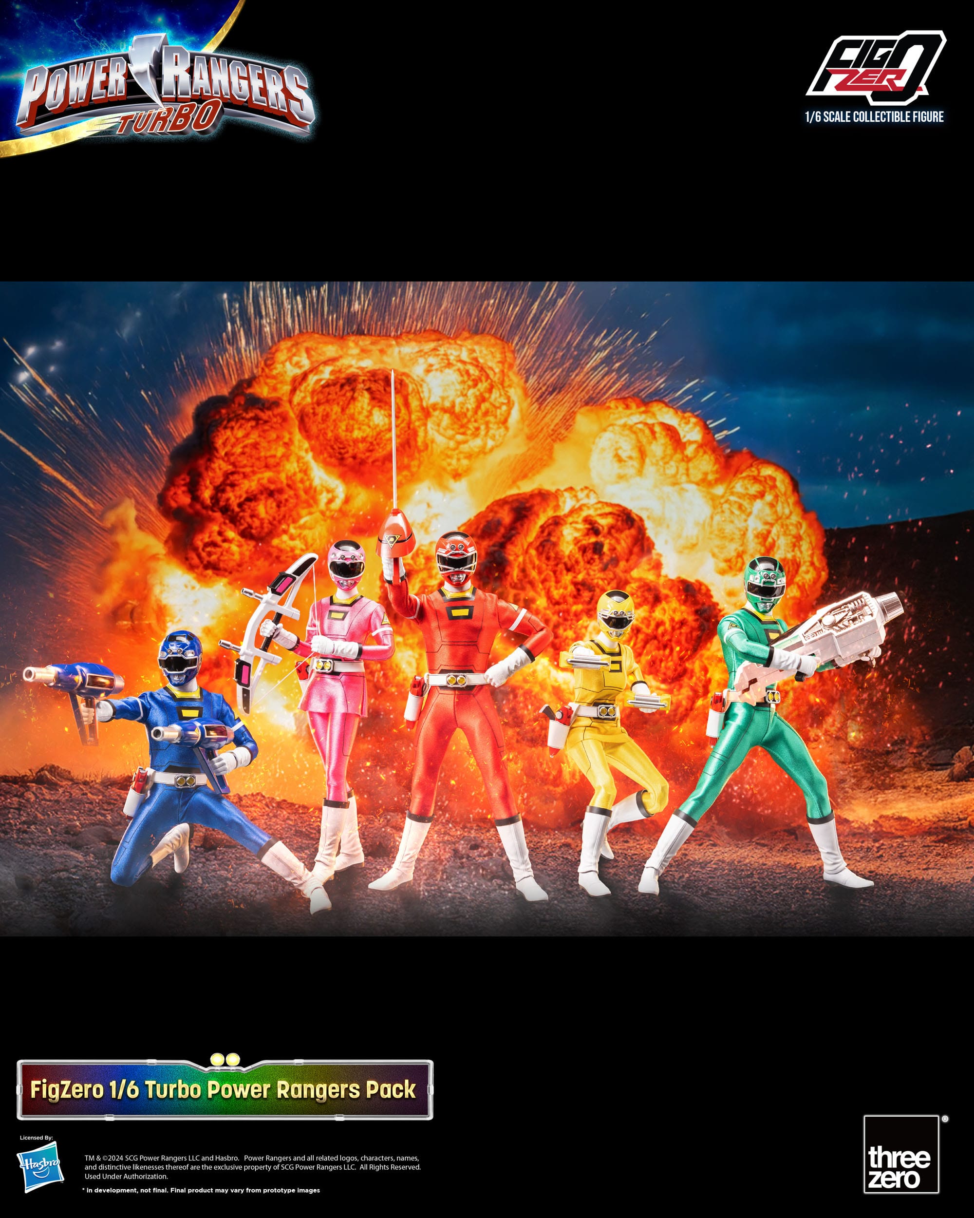 Power Rangers: Turbo: FigZero: 5 Pack: 1/6 Scale Figures