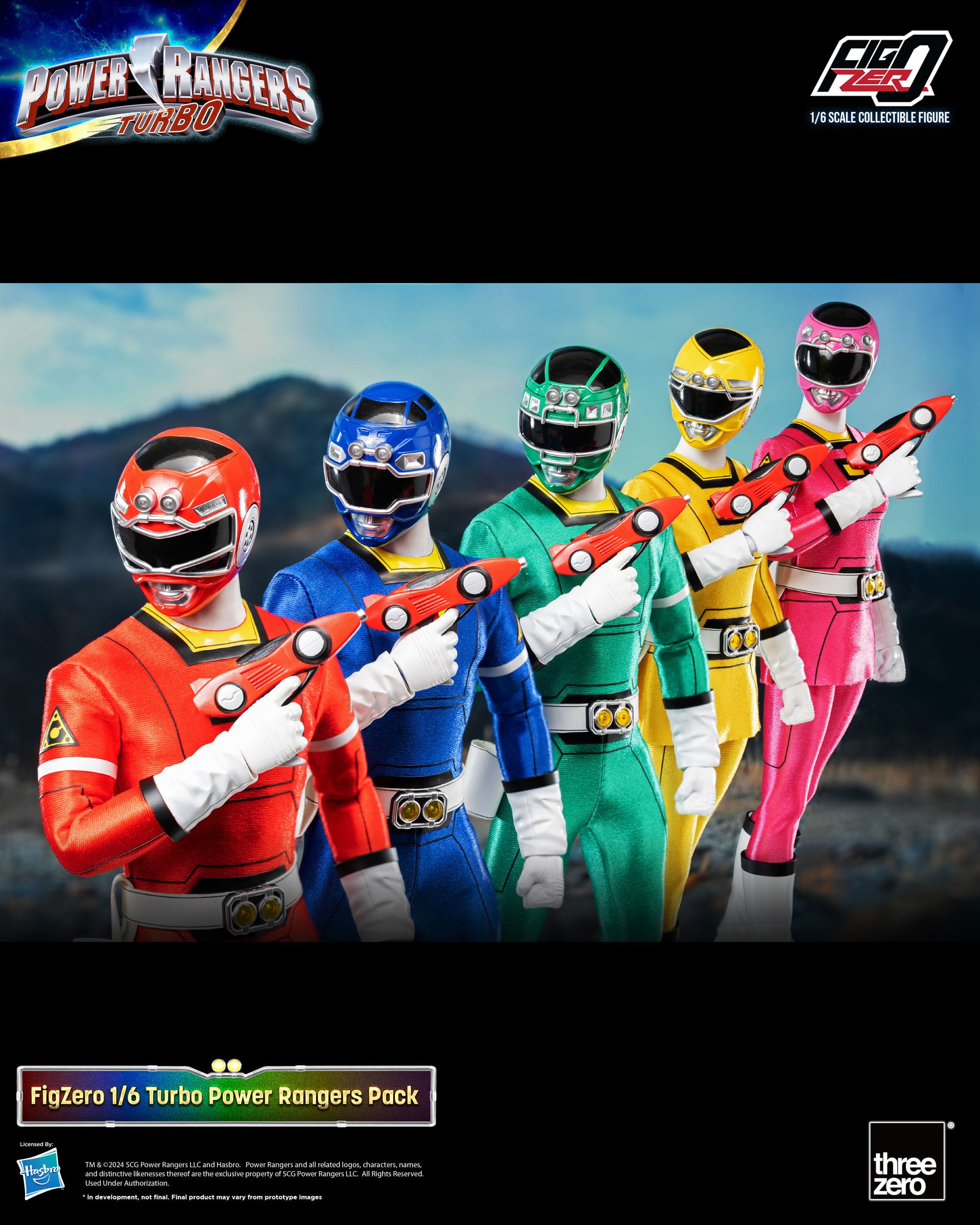 Power Rangers: Turbo: FigZero: 5 Pack: 1/6 Scale Figures