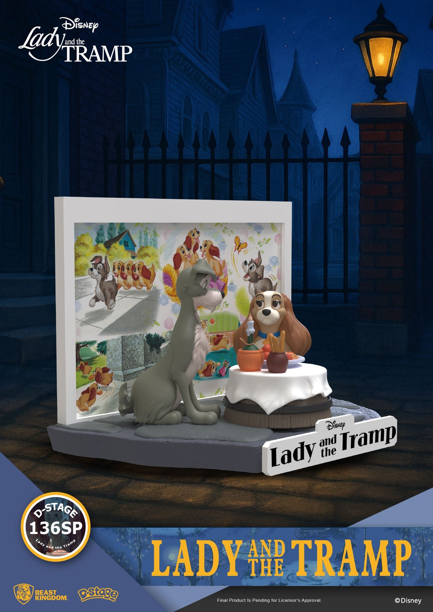 Disney: Lady and the Tramp: D-Stage Statue: 12cm