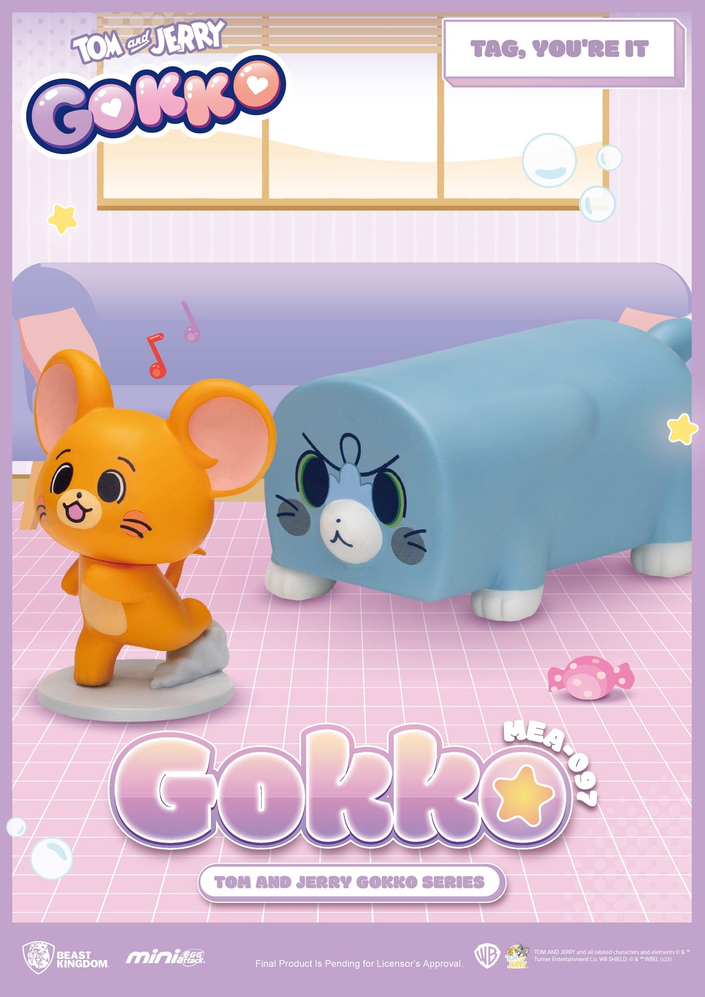 Tom and Jerry: Mini Egg Attack: Gokko Series: Boxed Set of 6 Figures