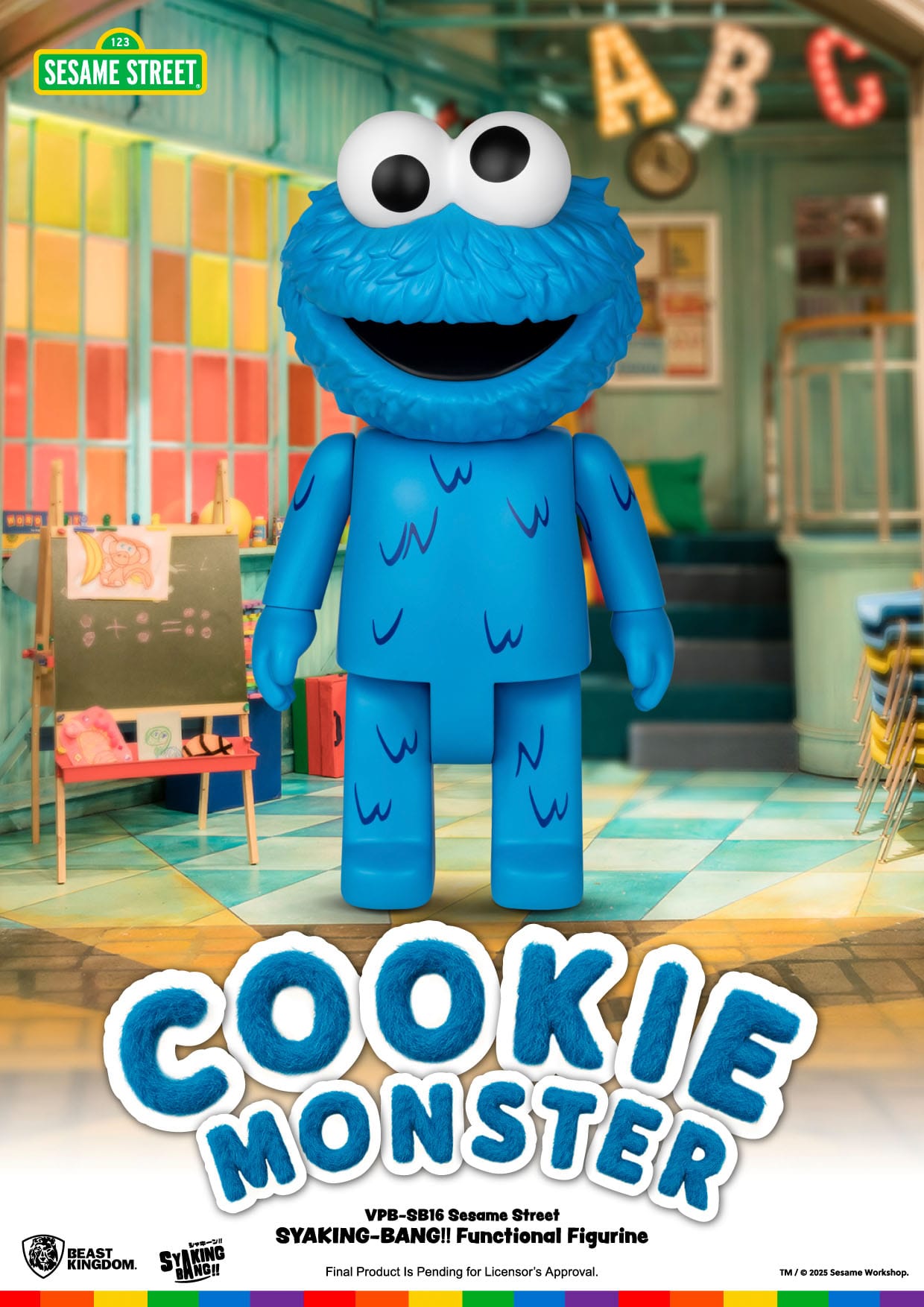 Sesame Street: Cookie Monster: Syaking-Bang!!: 47cm Piggy Bank