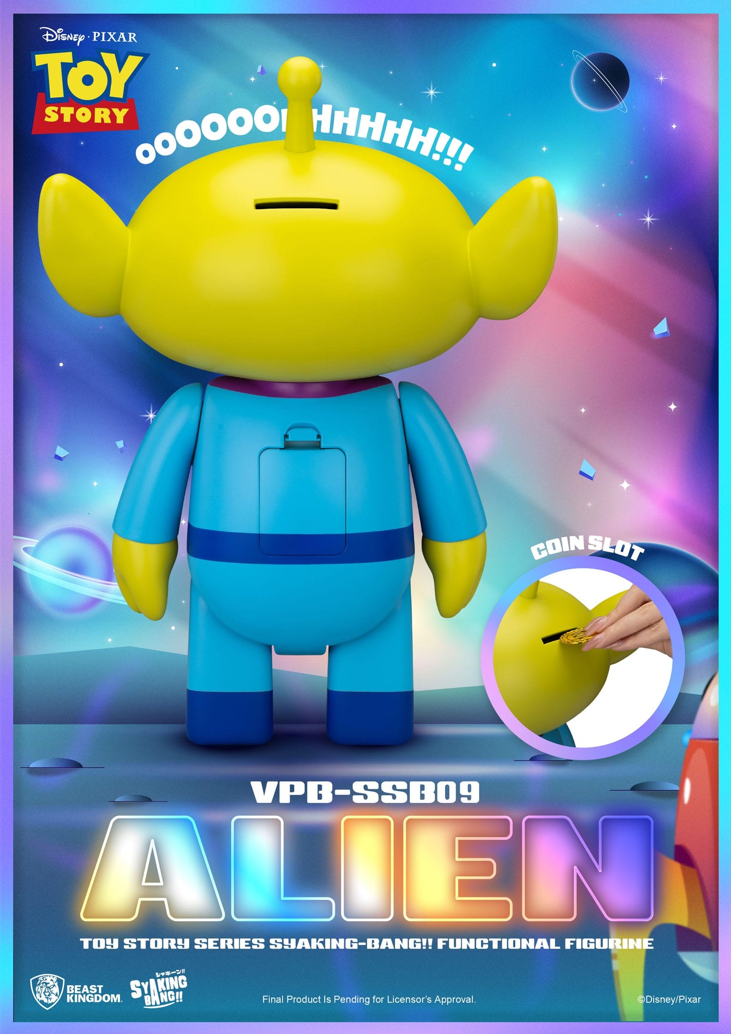 Toy Story: Alien: Syaking-Bang!!: 33cm Piggy Bank