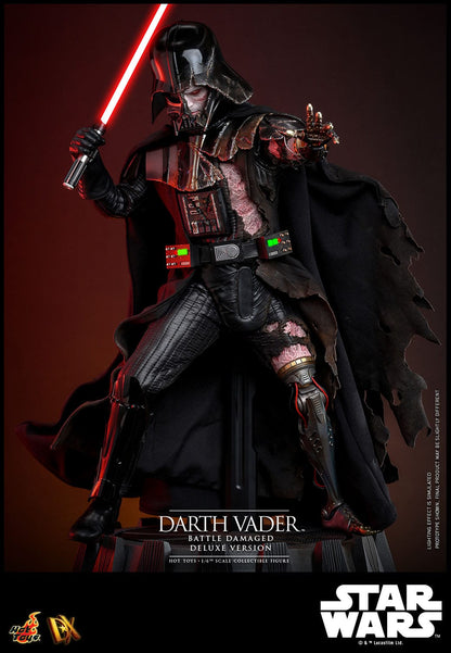 Star Wars DX45 Darth Vader (Battle Damaged) Deluxe 1/6th Scale Collectible Figure - Hot Toys Action Figures
