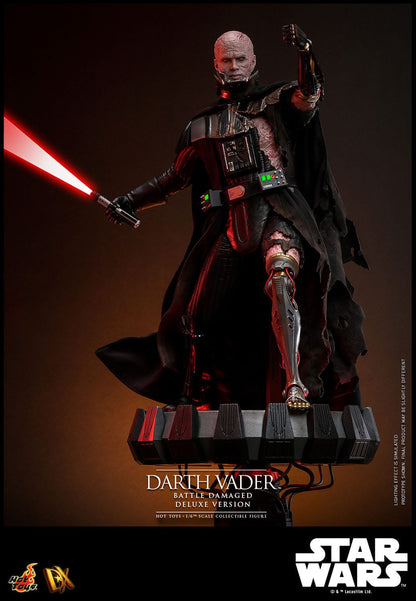 Star Wars DX45 Darth Vader (Battle Damaged) Deluxe 1/6th Scale Collectible Figure - Hot Toys Action Figures