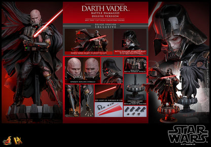 Star Wars DX45 Darth Vader (Battle Damaged) Deluxe 1/6th Scale Collectible Figure - Hot Toys Action Figures