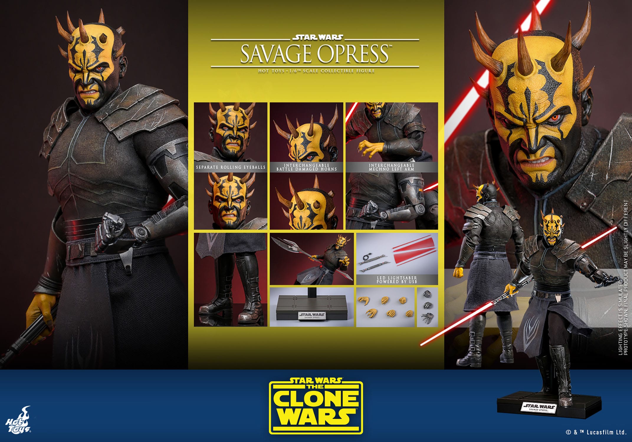 Star Wars: The Clone Wars: Savage Opress: TMS136: Hot Toys