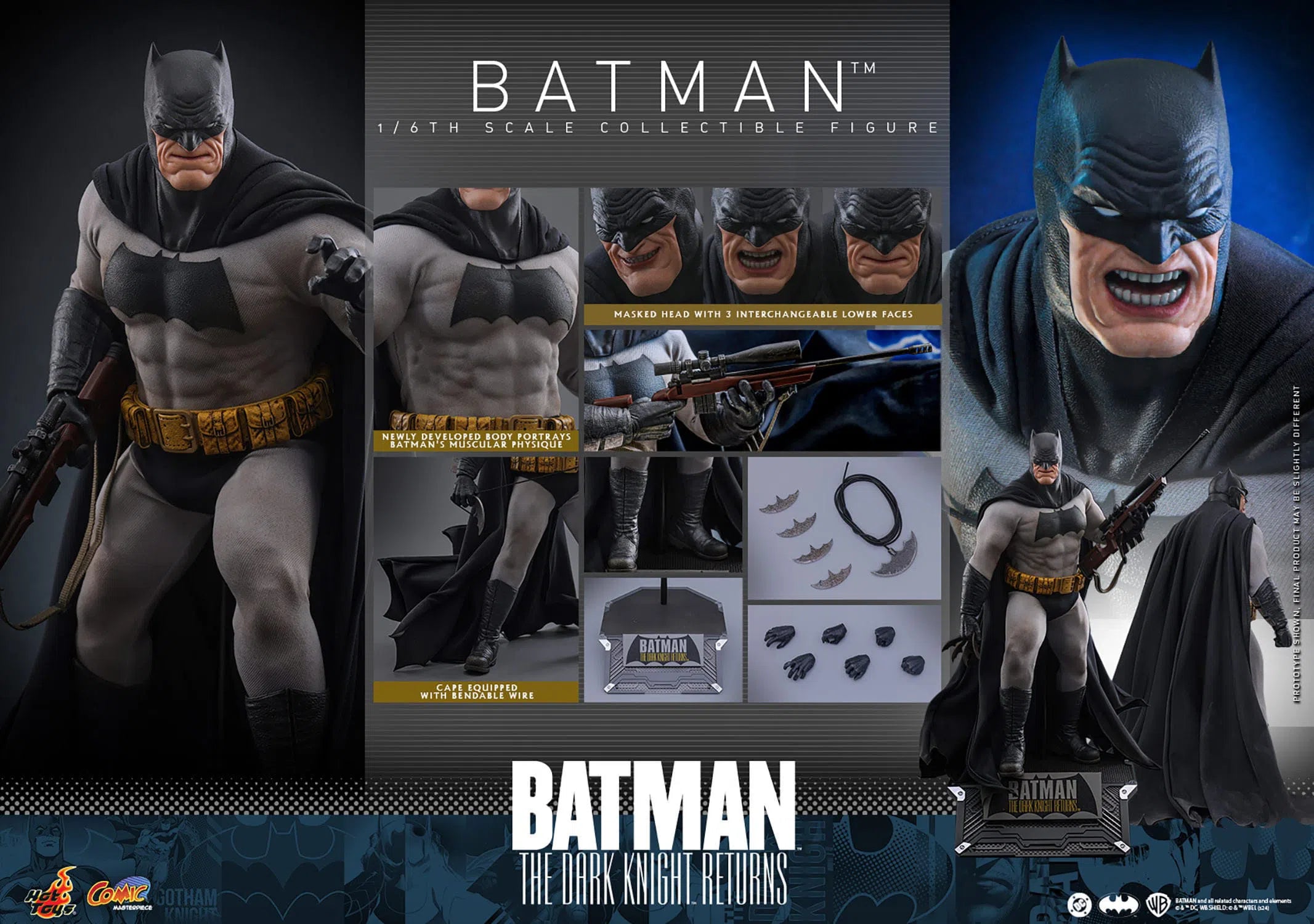 Batman The Dark Knight Returns: Batman: 1/6th Scale Action Figure: Hot Toys