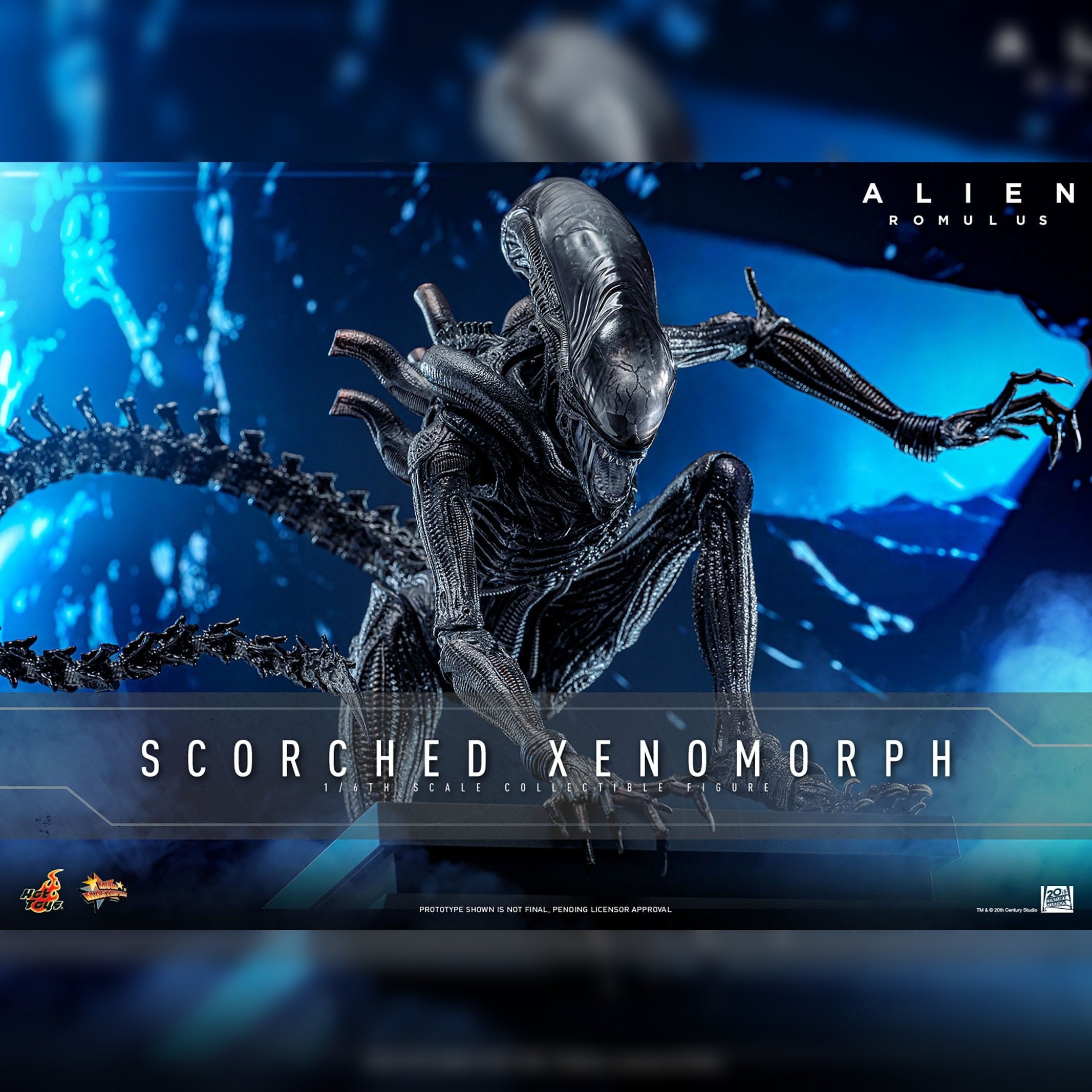 Alien: Romulus: Scorched Xenomorph: 1/6th Scale Action Figure: Hot Toys