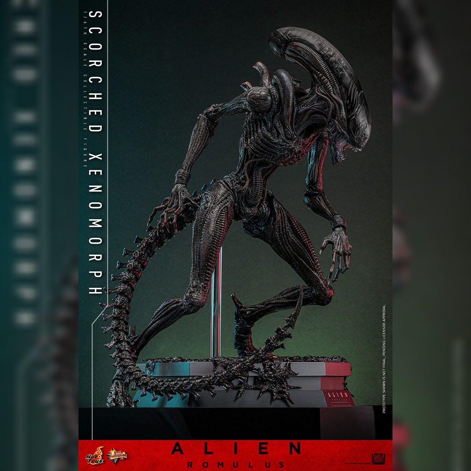 Alien: Romulus: Scorched Xenomorph: 1/6th Scale Action Figure: Hot Toys