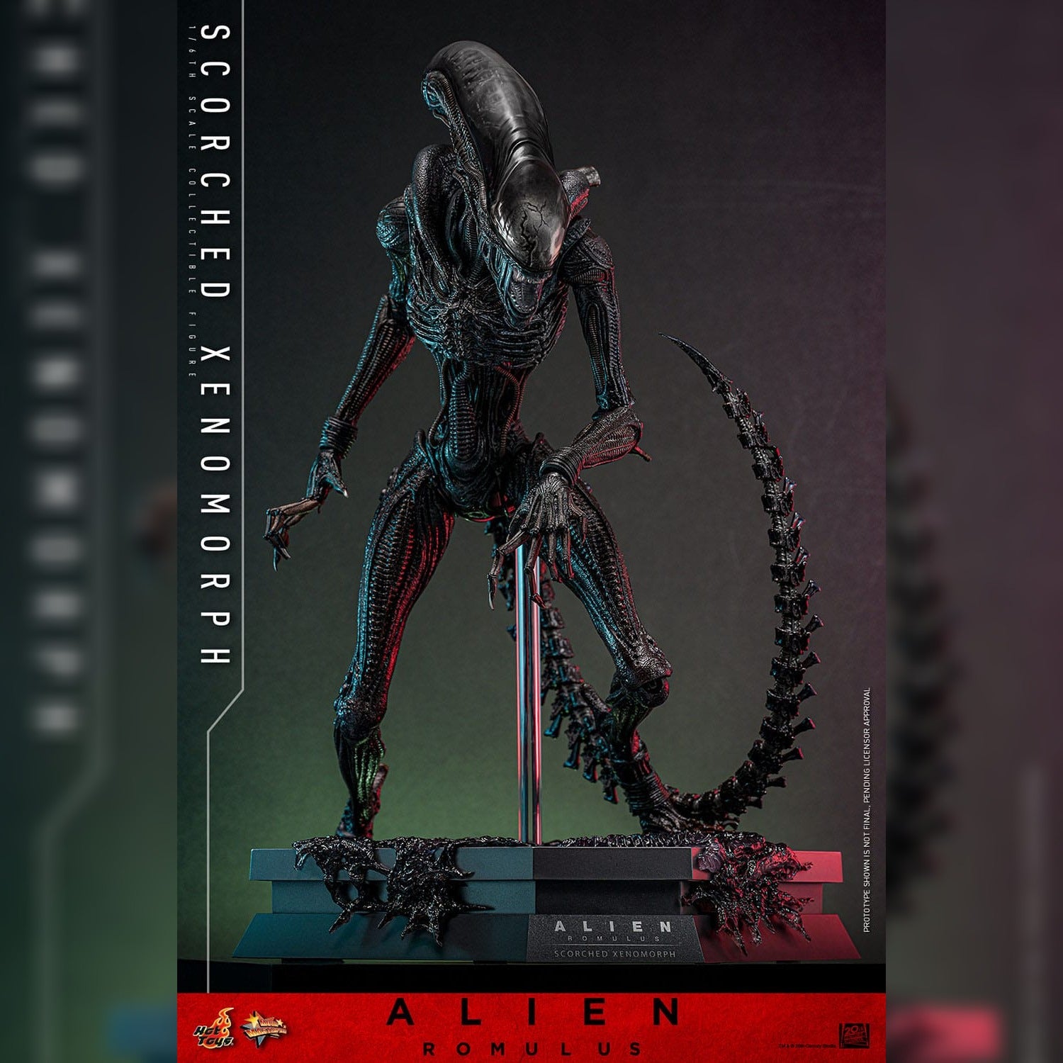 Alien: Romulus: Scorched Xenomorph: 1/6th Scale Action Figure: Hot Toys