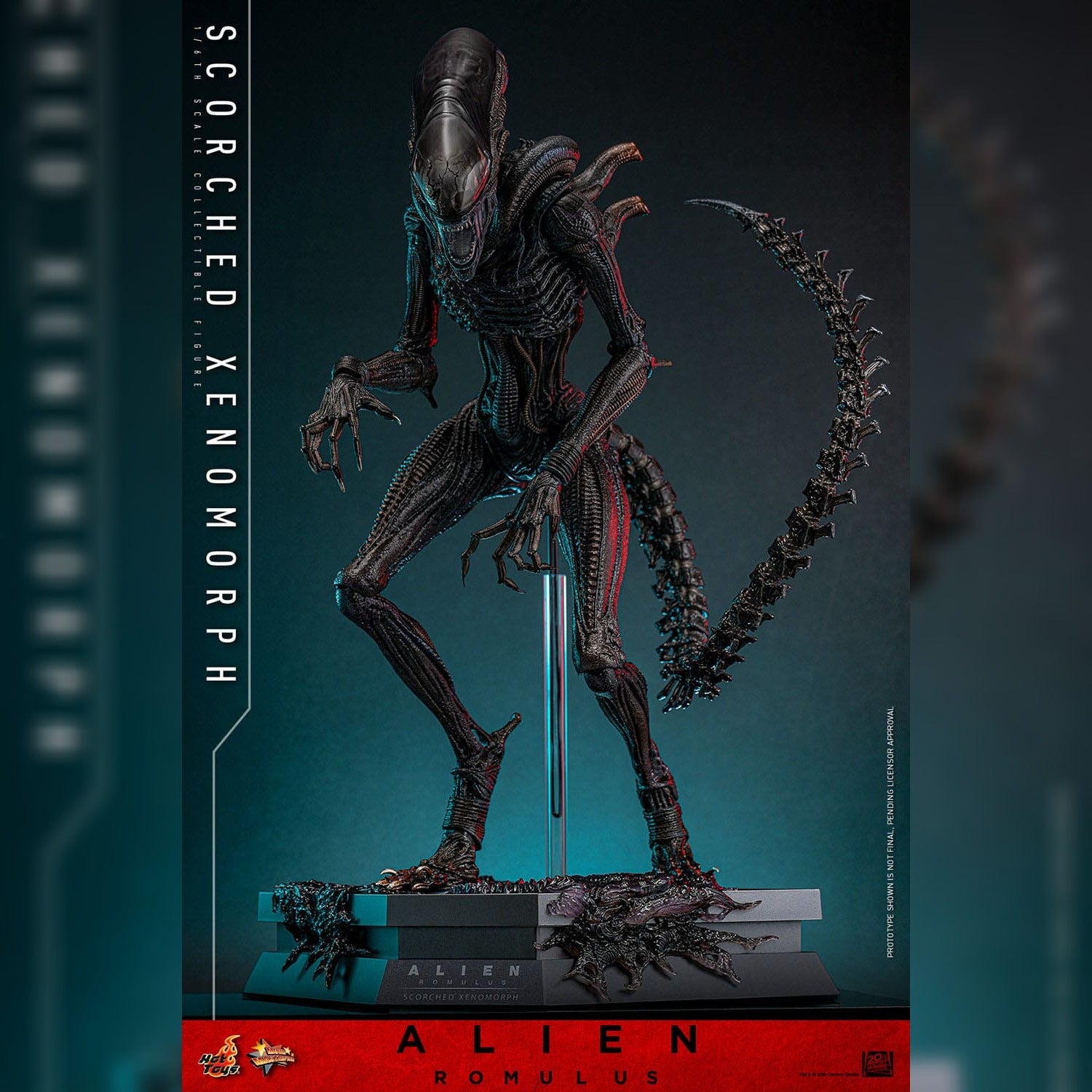 Alien: Romulus: Scorched Xenomorph: 1/6th Scale Action Figure: Hot Toys