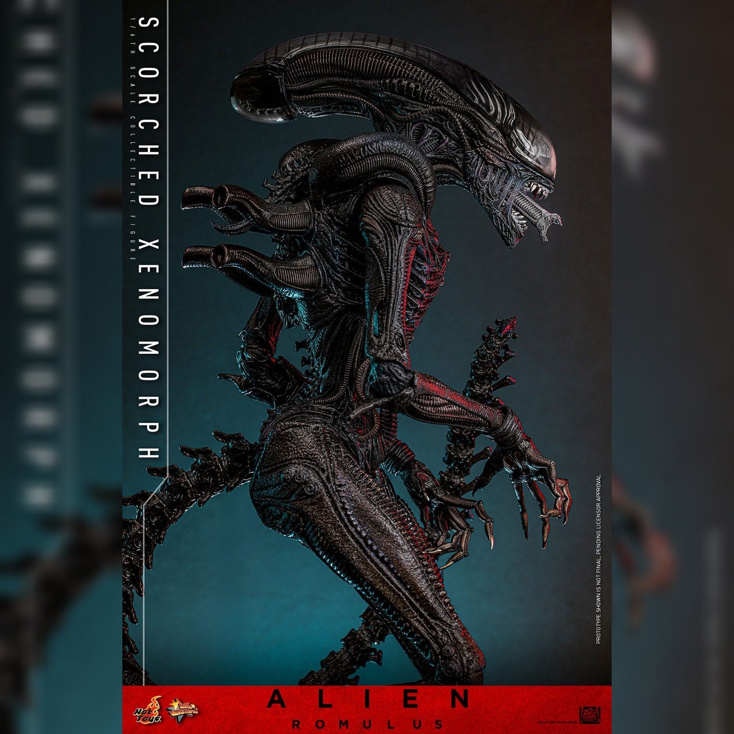 Alien: Romulus: Scorched Xenomorph: 1/6th Scale Action Figure: Hot Toys