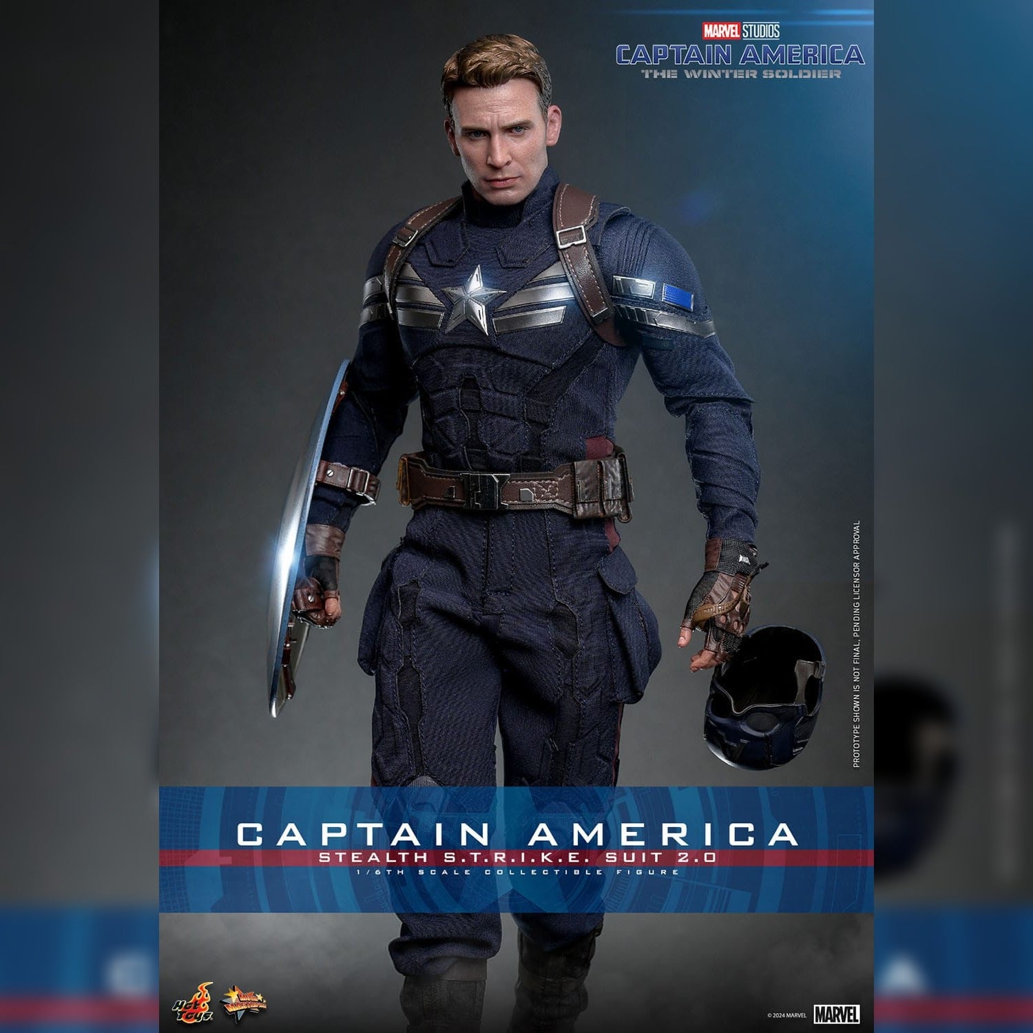 Captain America: The Winter Soldier: Captain America (Stealth S.T.R.I.K.E. Suit): 1/6th Scale Action Figure: Hot Toys