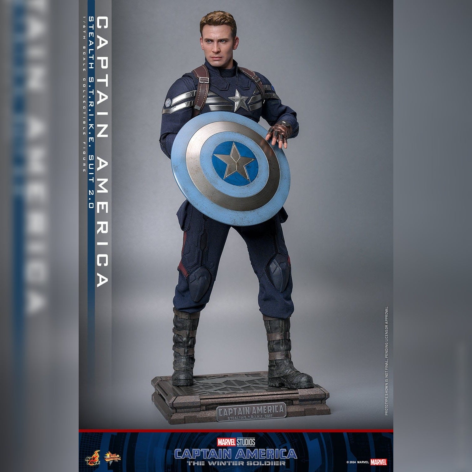 Captain America: The Winter Soldier: Captain America (Stealth S.T.R.I.K.E. Suit): 1/6th Scale Action Figure: Hot Toys